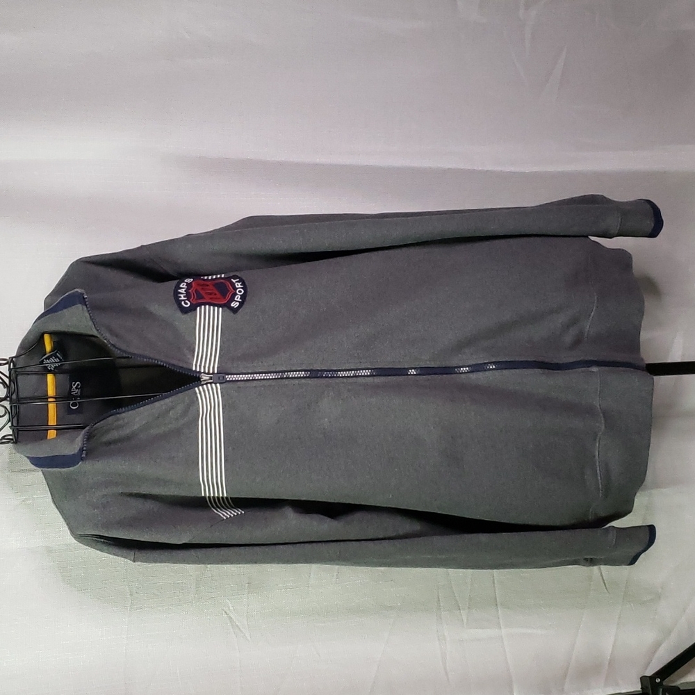 👔CHAPS MENS ZIP UP SWEATSHIRT JACKET👔